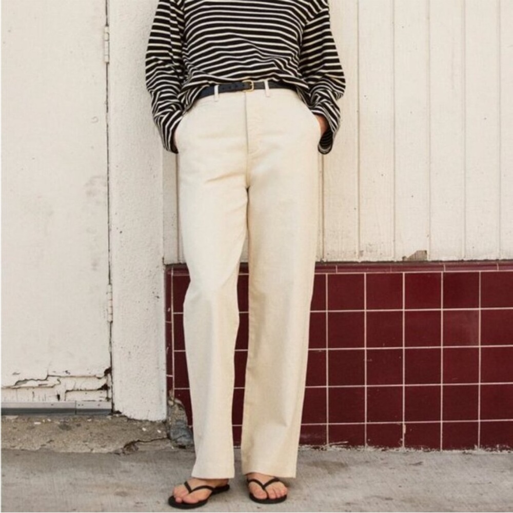 Buck Mason Cream Chino Pants